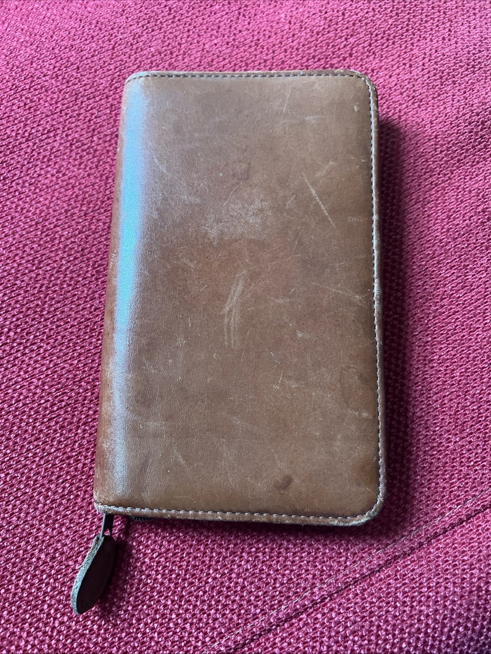 Day-Timer Armorhide Leather Zippered Planner Cover, Pocket Size, 3 1/2" x 6 1/2"